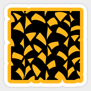 Monochrome Abstract Pattern Sticker